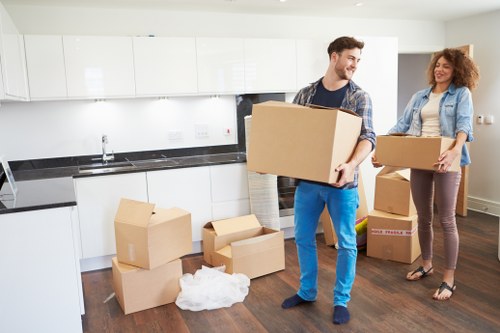 Careful furniture handling during a house move