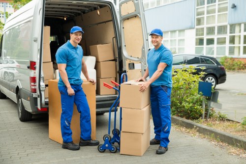 Preparing boxes and furniture for a move in Richmond upon Thames
