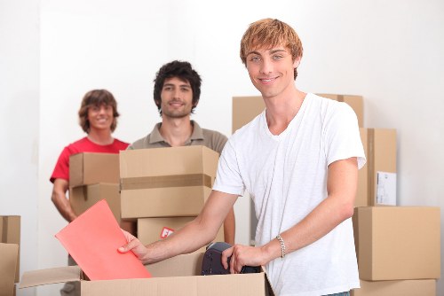 Packing and moving boxes for a man and van job in Richmonduponthames