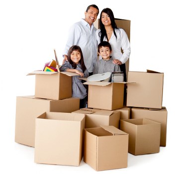 Careful packing materials for fragile items during flat removals